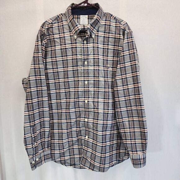 Brooks Brothers Regent Long-Sleeve Button-up Men's Shirt Size XL - Picture 1 of 10